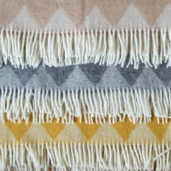 Ullfilt Ripor Skum&Skum Beige Vit