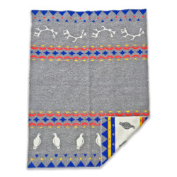 Wool Blanket Skum&Skum Grey/Multi