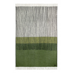 Wool Blanket Draw Green
