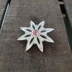 Brooch Star Silver Pink Juhls
