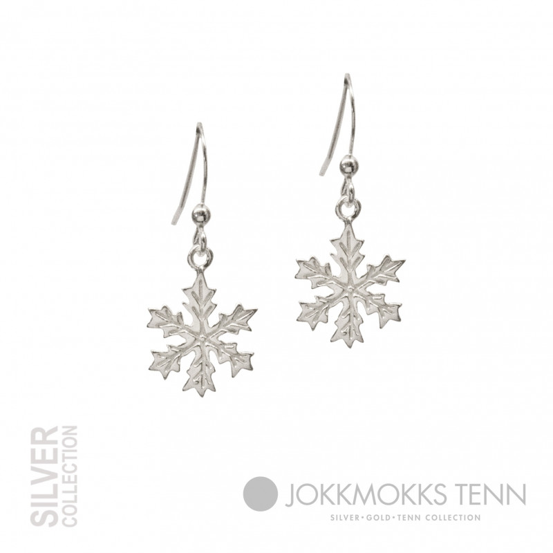 Earrings Snowflake Medium Silver By Jokkmokks Tenn 