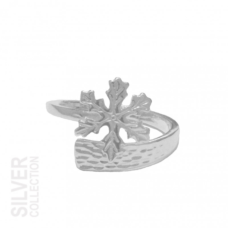 Ring Snowflake Silver By Jokkmokks Tenn