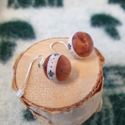 Earrings Globe Birch...